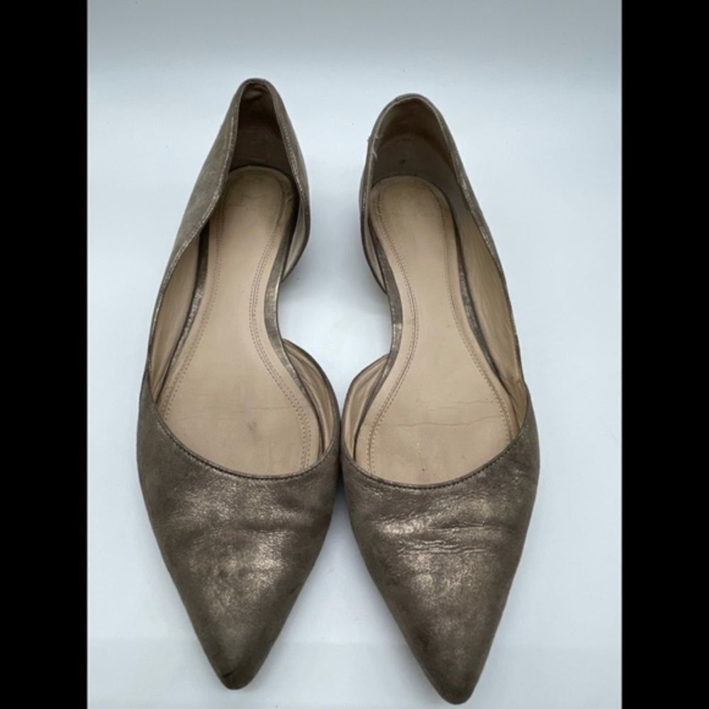 Mark Fisher LTD Sunny D’ Orsay Gold Flats sz 9.5